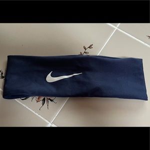 Nike Dry Wide Headband w/ Dri-Fit Technology Navy